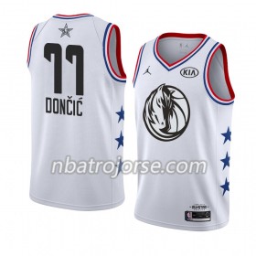 Män Dallas Mavericks Tröja Luka Doncic 77 2019 All-Star Jordan Brand Vit Swingman